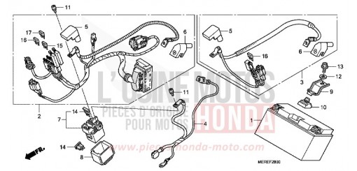 BATTERIE CBF600NA9 de 2009